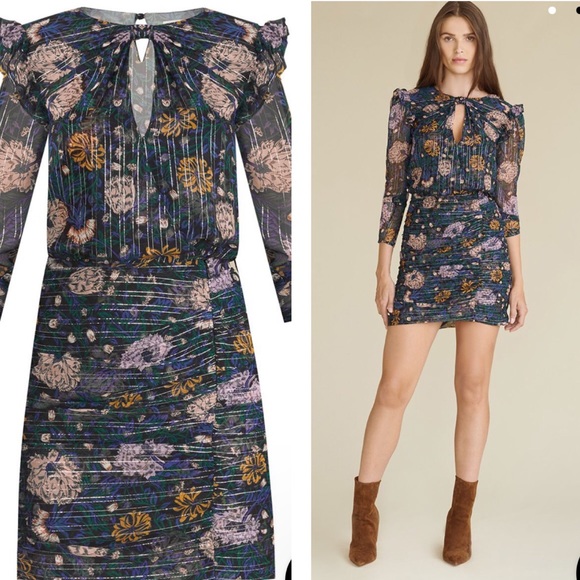 Veronica Beard Dresses & Skirts - NWT Veronica Beard Peppa Floral Minidress Black 16